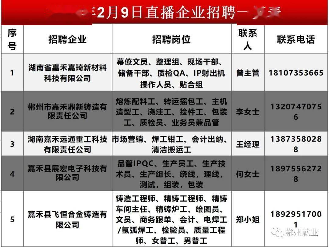 郴州市最新招聘信息及动态更新