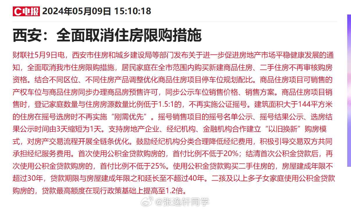 西安楼市新政出炉，重塑市场格局，展望未来发展
