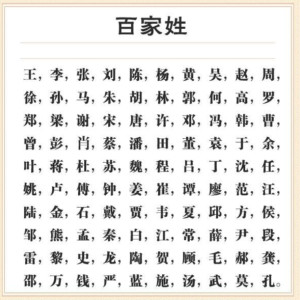 最新版百家姓，探寻中国姓氏文化的独特魅力