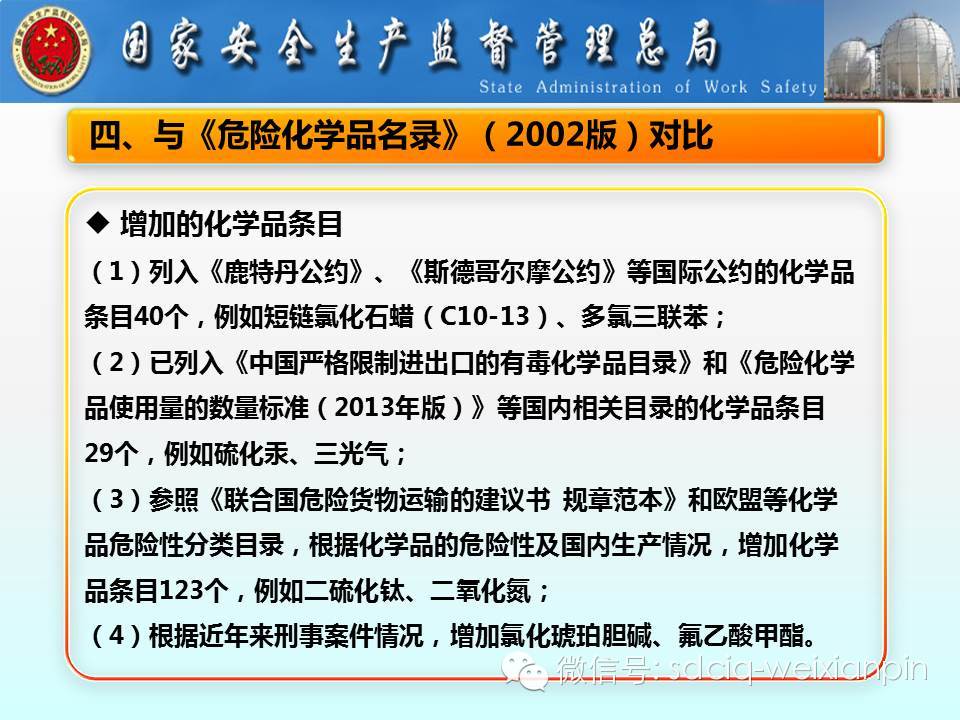 危化品目录最新
